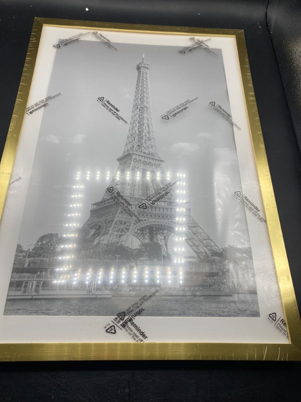 Photo 1 of framed eiffel tower picture frames 12x24 pack of five all identical