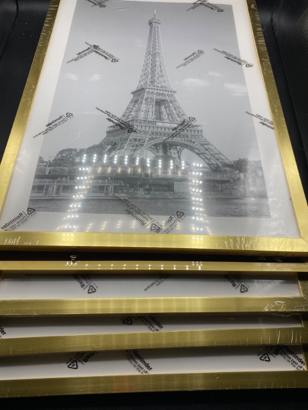 Photo 2 of framed eiffel tower picture frames 12x24 pack of five all identical