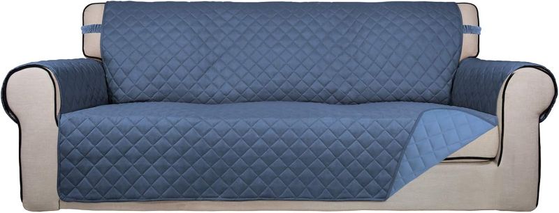 Photo 1 of PureFit Reversible Quilted Sofa Cover, Water Resistant Slipcover Furniture Protector, Washable Couch Cover with Non Slip and Elastic Straps for Kids, Dogs,...
