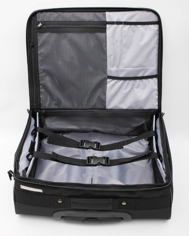 Photo 3 of 17.5" Foldable Laptop Carry-on Briefcase On Wheels, Under the Seat Personal Item Suitcase Compliant with Spirit, Frontier, American, Delta, Allegiant and More. 18x14x8 inches (45x36x20 cm)
