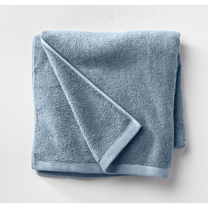 Photo 1 of Organic Bath Towel Sky Blue - Casaluna
