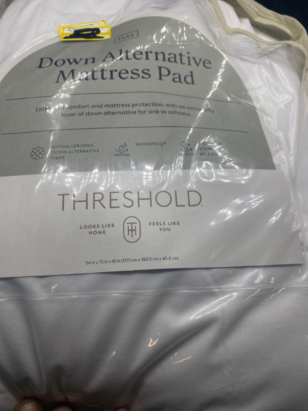 Photo 2 of Full Down Alternative Mattress Pad - Threshold™
