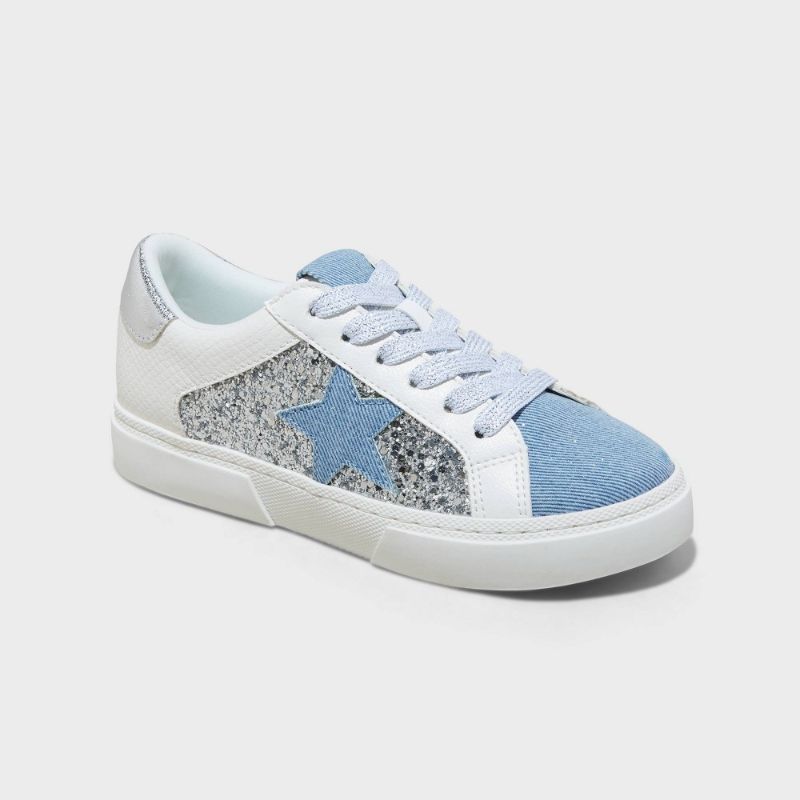 Photo 1 of Kids' Kaitlyn Court Sneakers - Art Class™ Blue Denim 3
