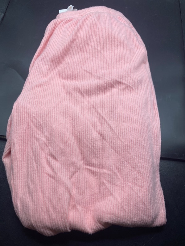 Photo 1 of size womens medium Women's Cozy Ribbed Jeggings Jogger Pants - Colsie™ Pink M
