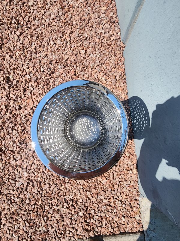 Photo 5 of Ceramic & Aluminum Vase 18"x8" 