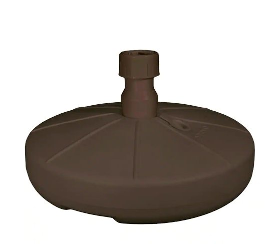 Photo 1 of Resin Patio Umbrella Base in Bronze