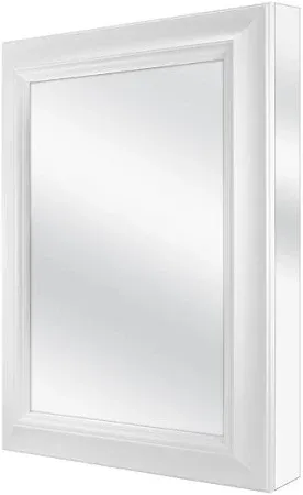 Photo 1 of 24 in. W x 30 in. H Rectangular Medicine Cabinet with Mirror