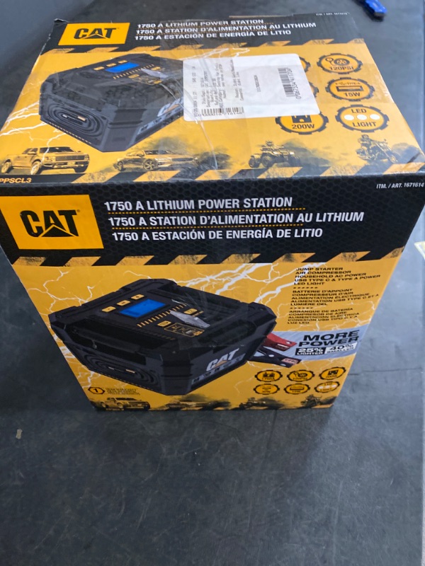 Photo 1 of CAT Cube Lithium 4-in-1 Portable Jump Starter (UNABLE TO TEST FUNCTION SOLD AS IS)