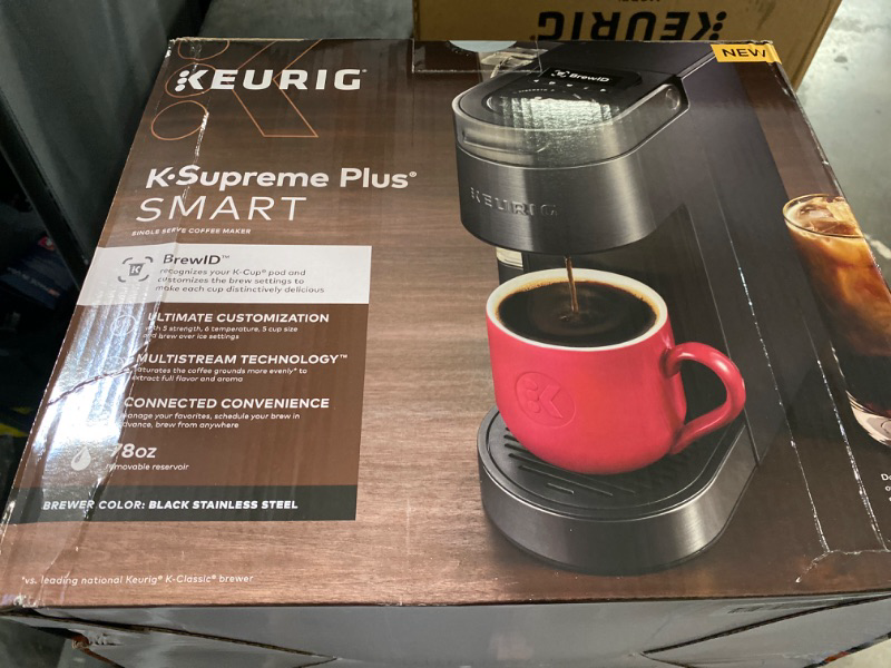 Photo 2 of K-Supreme Plus SMART Single Serve Coffee Maker with WiFi Compatibility