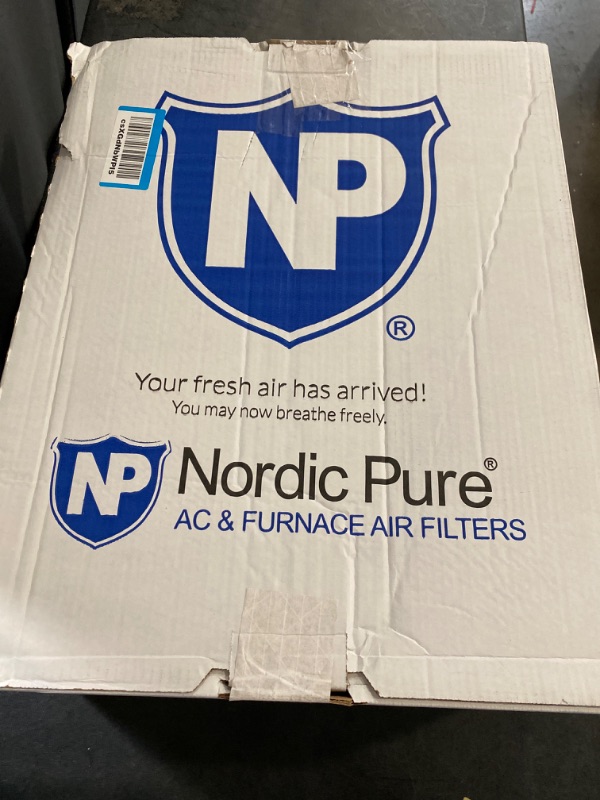 Photo 3 of ***2 Pack*** Nordic Pure 20x25x4 (19_1/2 x 24_1/2 x 3_5/8) Pleated MERV 12 Air Filters 