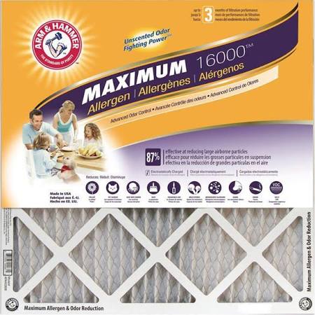 Photo 1 of ***4 Pack***Arm & Hammer 18x18x1 Arm & hammer Max Allergen & Odor