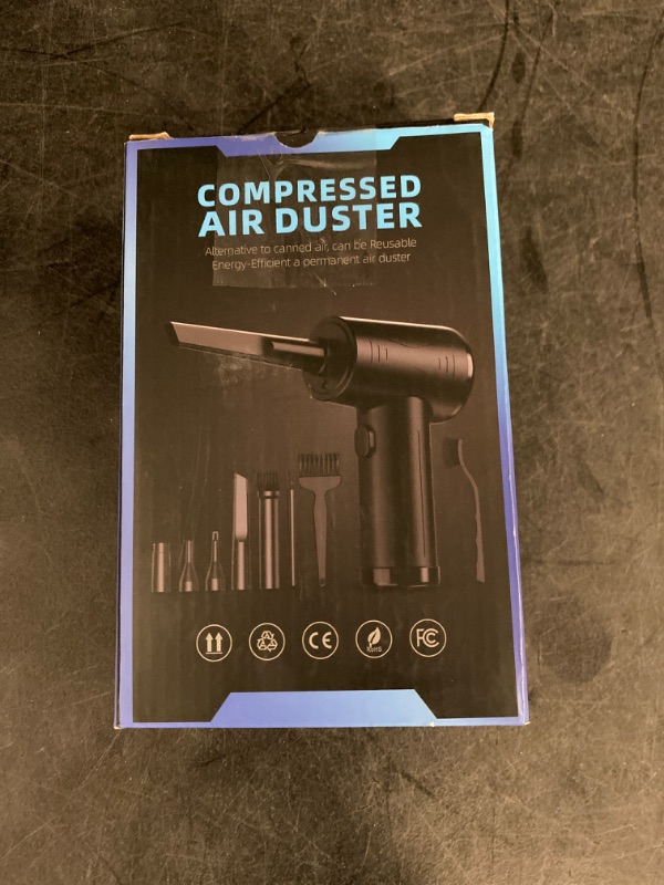 Photo 3 of Compressed air Duster - Keyboard Cleaner for Office no Canned Reusable Good Replacement Can Electric 91000RPM Jet Dry Duster 7600mAh -pc Cleaning-Jet Dryer Blower-car Dry dusters Electric