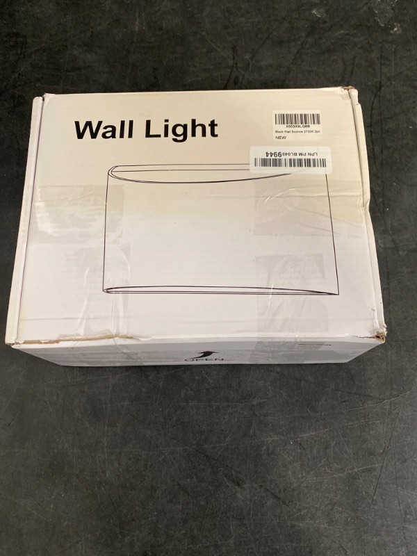 Photo 3 of Black Led Wall Sconces Indoor - Warm White 3000K 10W Modern Wall Light Fixture,  Outdoor Waterproof, hardwired, Up and Down Wall Mounted Wall Lights for Living Room, Bedroom, Hallway(with G9 Bulbs)