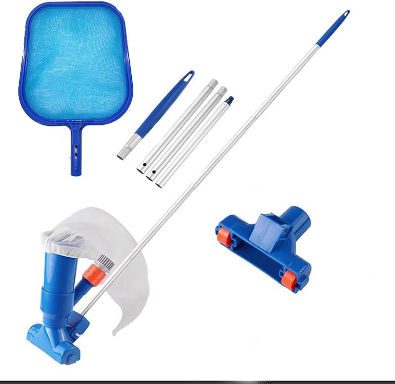 Photo 1 of 2024 Upgraded Swimming Pool Cleaning Kit with Spa Jet Pool Vacuum, Unique Lock Catch Design, Handheld Pool Vacuum Jet Cleaner for above Ground Pools Pool, Pond, Fountain Clean (Bule)