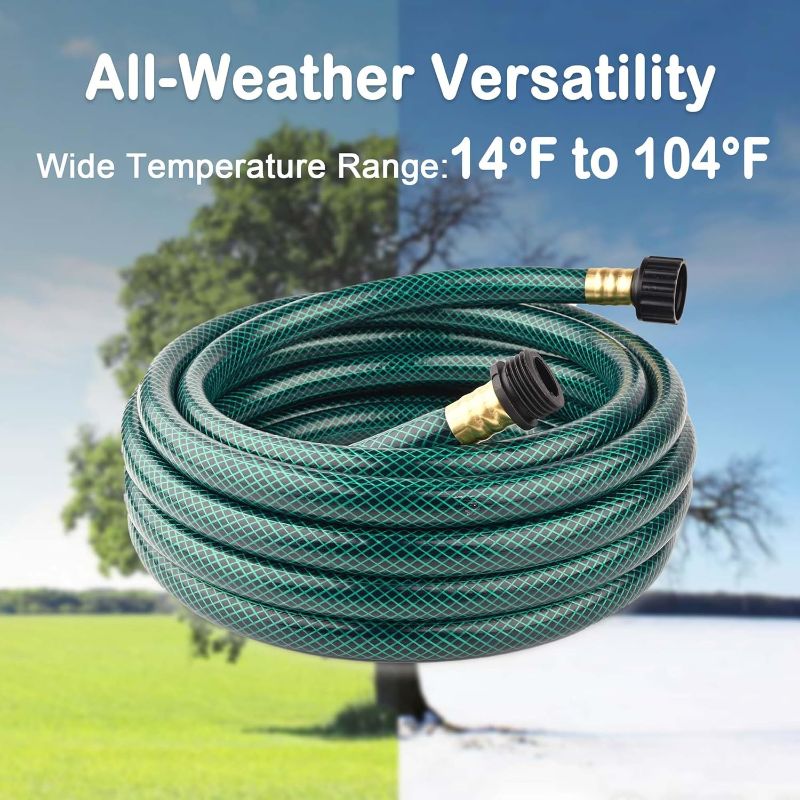 Photo 1 of ORGRIMMAR Flexible Outdoor Garden Hose: No Kinks 5/8" Water Hoses - Leakproof for yard (5/8 inch, 15FT)