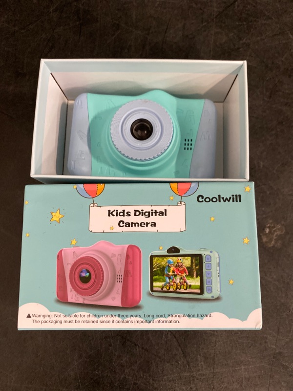 Photo 2 of Kids Camera No Games, 12MP 1080P Digital Camera for Kids 3-10 Year Old's with 3.5 inches Large Screen & 8X Digital Zoom, Kids Birthday Gifts Kids Selfie Camera