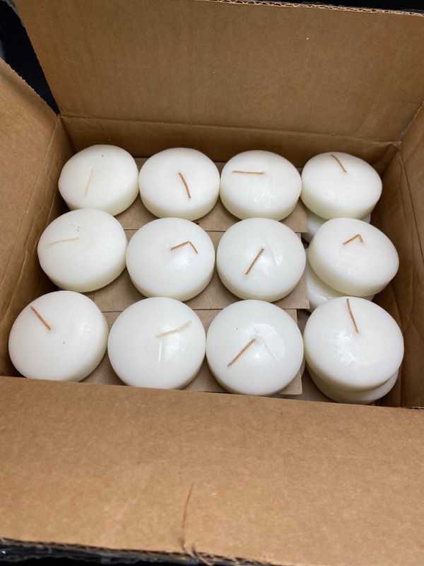 Photo 2 of TEECOO Floating Candles,36PACK White Unscented Dripless Wax Burning Candle,for Birthday,Special Occasions,Pool,Holiday & Home Decoration