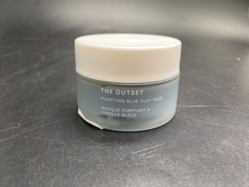 Photo 2 of The Outset Purifying Blue Clay Mask - Gentle Fragrance Free Non-Drying Detox - Hydrating, Clarifying for Blackheads and Pores - Clean, Vegan, Gluten Free - All Skin Types, Sensitive Skin - 1.7 fl oz