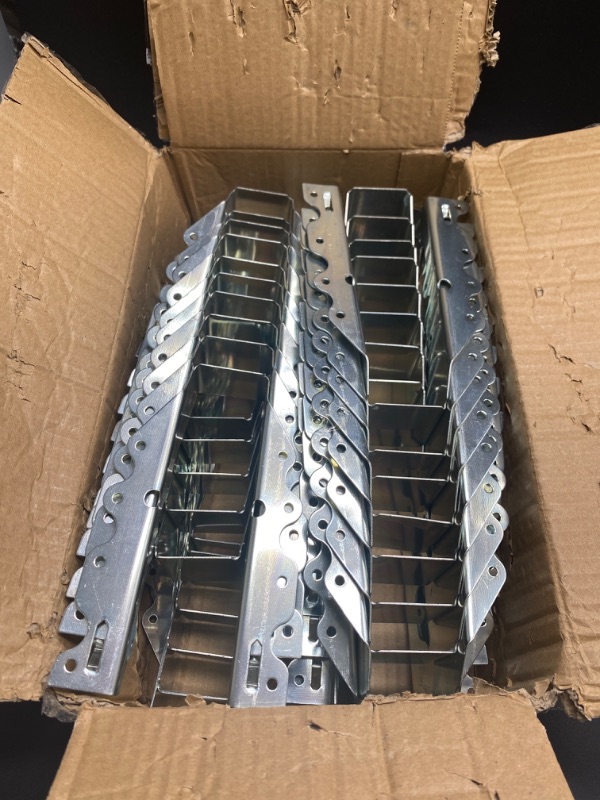 Photo 2 of 45 pcs 2x8 Joist Hanger,LU28 20 Gauge Galvanizing Face Mount Joist Hangers for Wood,Hurricane Tie for Rafter Fits Truss Connectors.Rafter Hangers 2x8 Great for Floor Deck and Ceiling Joists