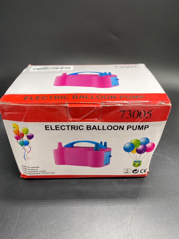 Photo 3 of Balloon Pump 600W 110V Electric Balloon Pump Portable Electric Inflator Balloon Air Pump-2 Tying Tools Balloon Blower for Party Decoration