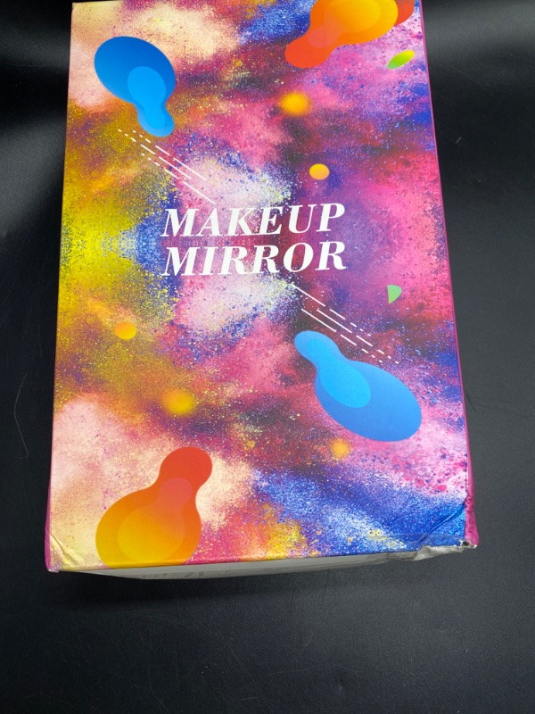 Photo 1 of Makeup Mirror Vanity with Lights, 2X 3X 10X Magnification, Lighted Mirror, Touch Control, Trifold Dual Power Supply, Portable LED Women Gift (Black)