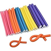 Photo 1 of 30 Pieces Flexi Curling Rods No Heat Hair Curlers 9.45 Inch Hair Curlers for Short, Medium and Long Hair (5 Colors)
&&
Swimming Headband for Kids & Adults, Cute Swimmers Headband Ear Band Waterproof Ear Protection Band (S Size for Kids Age 1-3, M Size for