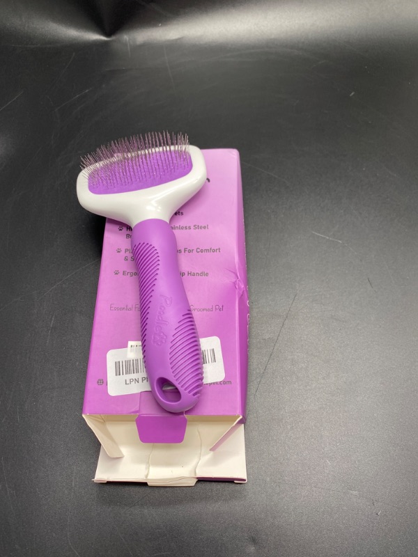 Photo 1 of Poodle Pet Slicker Brush - For Dogs, Cats, Rabbits - Matted/Loose Fur, Knots - Suitable for Doodle/Goldendoodle Grooming and Shredding Short/Long Hair