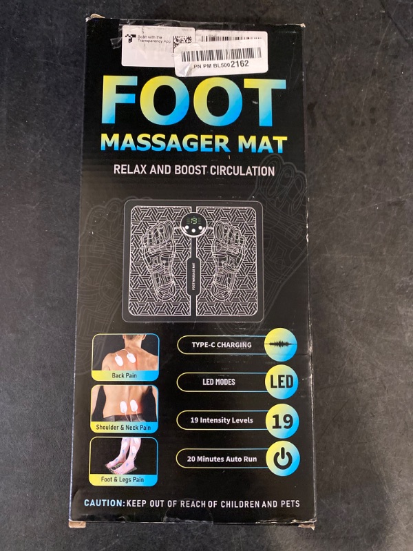 Photo 3 of EMS Foot Massager TENS(Model:KTR-2493) for Muscle Relaxation,LCD Display Screen,Back Massager & Legs Massager Pad with Remote Control