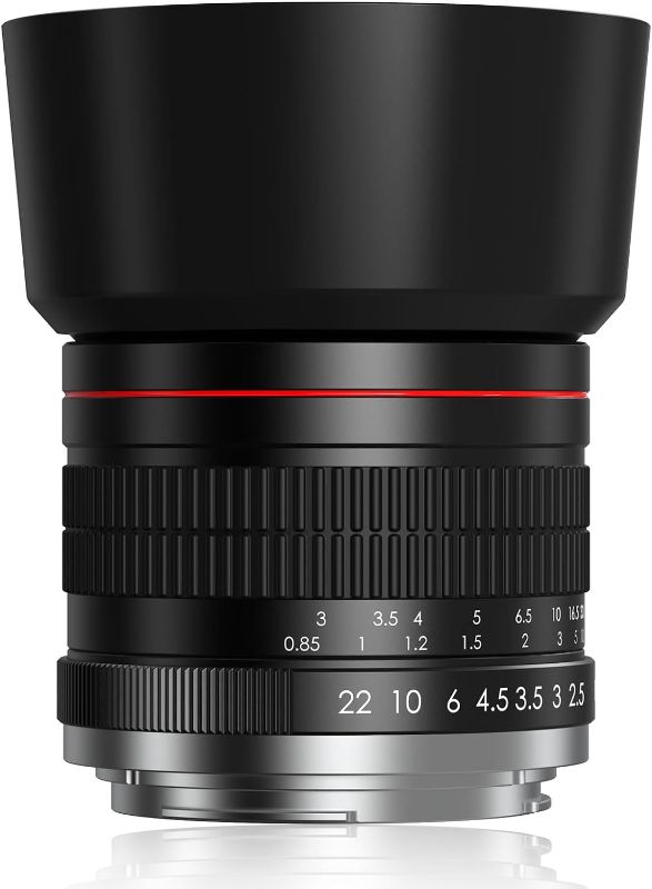 Photo 1 of 85mm f1.8 Portrait Lens - EF Lens for Canon, Medium Telephoto Lenses Manual Camera for Canon EOS Rebel T8i T7i T7 T6 T6s T6i SL3 SL2 90D 80D 77D 4000D EOS-1D X Mark III/II, 5D Mark IV, 6D Mark II etc