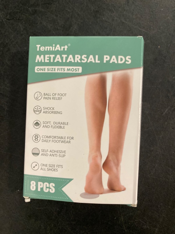 Photo 1 of Ball of Foot Cushions Metatarsal Pads for Women Men Soft Gel Insoles Supports Forefoot Cushioning, Pain Relief Morton's Neuroma Foot Pads (4 Pair)