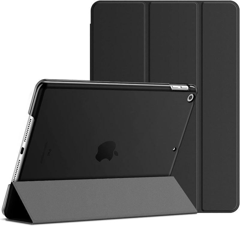 Photo 1 of Case for iPad 10.2-Inch (2021/2020/2019 Model, 9/8/7 Generation), Auto Wake/Sleep Cover (Black)