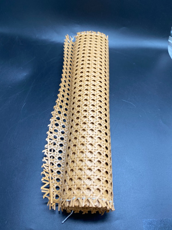 Photo 2 of Cane Webbing Rattan Webbing Roll 3.3Ft Natural Rattan Caning Material for Cabinet,Chair,Furnitur,with 3/19" Groove Chair Caning