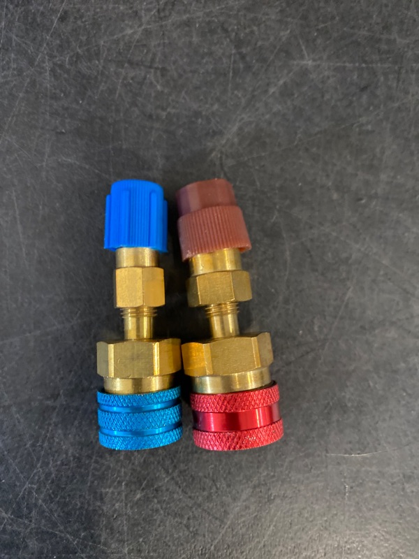 Photo 2 of Boltigen R1234YF Quick Coupler, R1234yf to R134a Adapter,1234yf to 134a Adapter High Low Side Connector Conversion Kit for AC Charging R-1234yf Refrigerant Air Conditioning System Hose Fitting