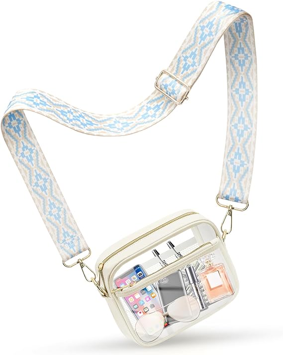 Photo 1 of KETIEE Clear Crossbody Bag, Stadium Approved Clear Purse Bag for Concerts Sports Events Festivals