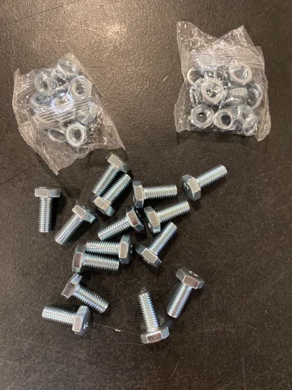 Photo 1 of 15 Piece Set - 15 Bolts, 15 Lock washer, and 15 nuts