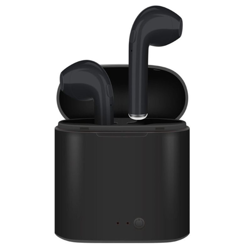 Photo 1 of I7s TWS Mini Bluetooth Wireless Headset with Charging Box Sports Headphones (BLACK)
