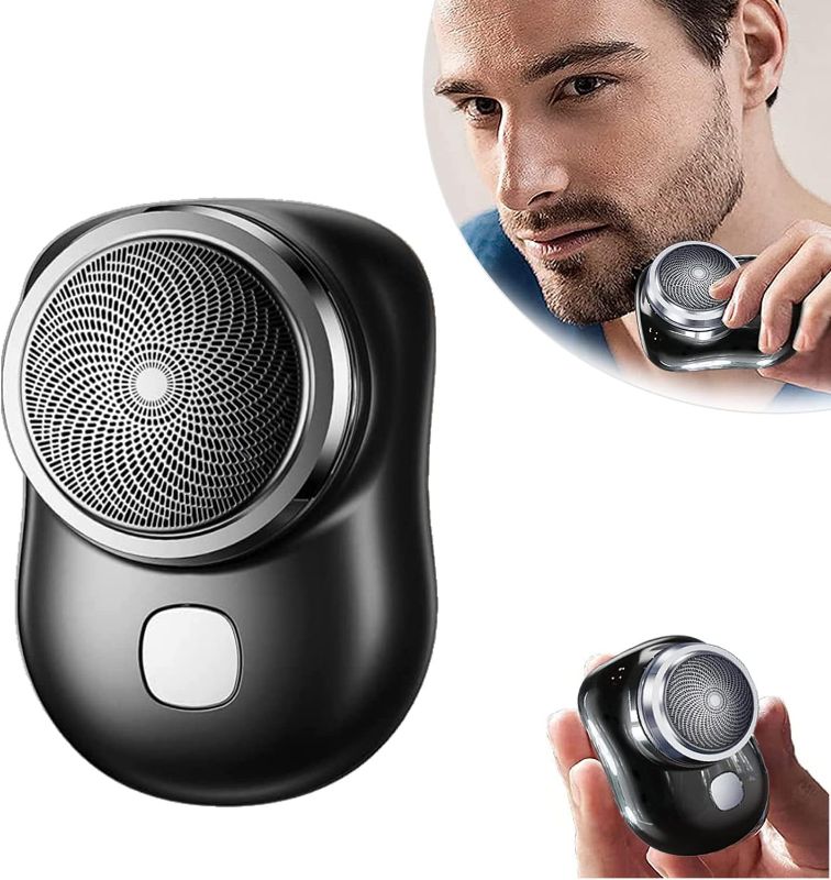 Photo 1 of Mini-Shave Portable Electric Shaver, 2023 New Upgrade Mini Electric Razor Shavers for Men, Rechargeable Shaver Easy One-Button Use Suitable for Home,Car Travel,Father's Day,Mother's Day Gift
