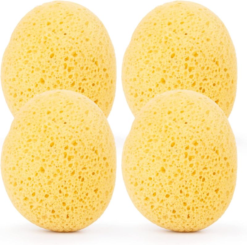 Photo 1 of Bath Sponge, 4 Pcs Shower Sponge Loofah Body Scrubber, Shower Sponge Cleaning Loofahs Sponge, Body Sponge for Women Men Kid