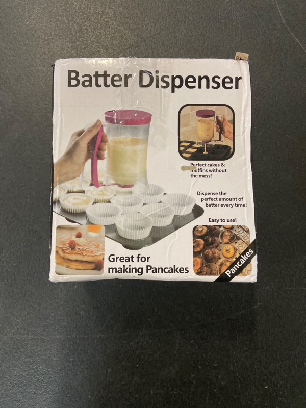 Photo 2 of Pancake Cupcake Batter Dispenser, Bakeware Maker with Measuring Label, Perfect Baking Tool for Cupcakes, Waffles, Muffin Mix, Cake or Any Baked Goods