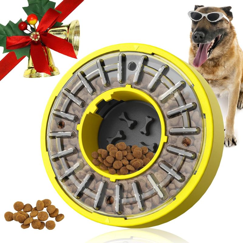 Photo 1 of KADTC Dog Slow Feeder for Small/Medium/Larger Dogs Puzzle Slow Bowl Puppy Maze Treat Dispenser Aggressive Chewers Beed Iinteractive Indoor Food Feeding Pet Supplies Birthday Fun Gift