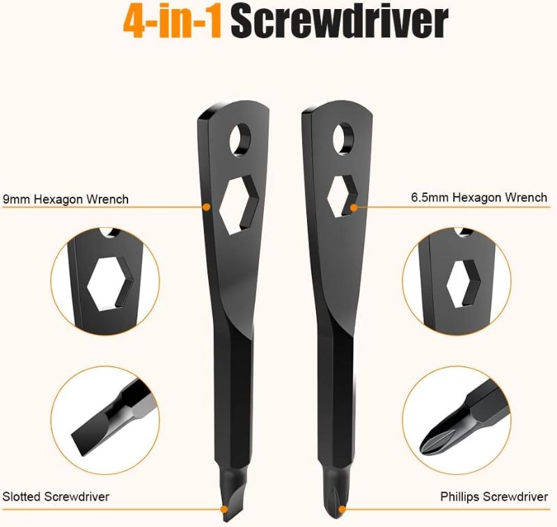Photo 1 of Keychain Screwdriver Tool Gifts for Men, KUSONKEY Fathers Day Gifts Stocking Stuffers for Men, 4-in-1 Screwdriver Bit with Phillips,Slotted and Hex Wrench Cool Gadgets