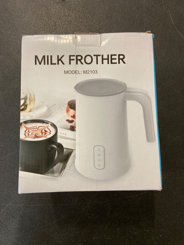 Photo 2 of Milk Frother, Electric Milk Steamer, Milk Warmer, Automatic Hot/Cold Stainless Steel Foam Maker for Coffee, Latte, Cappuccino, Macchiato, Hot Chocolate