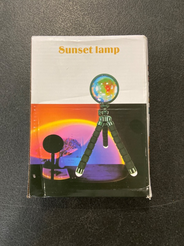 Photo 2 of Sunset Lamp Projector – 16 Colors Rainbow Lamp with Remote – Sunset Light Projector – Sunset Lamp – Color Changing lamp Bedroom – Sunset Lamp Projector with Tripod - Sunset Projection Lamp