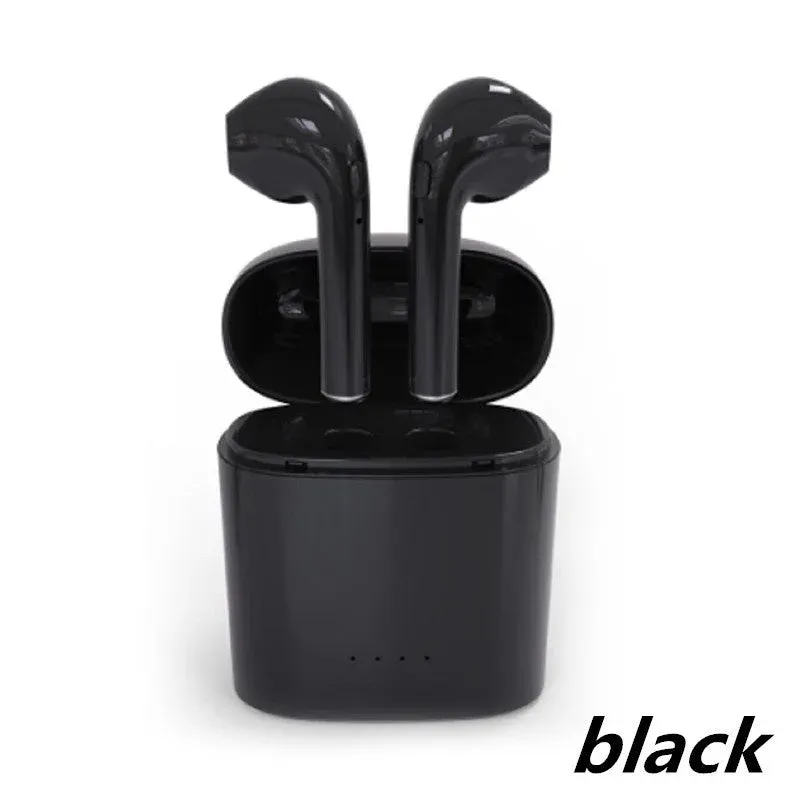 Photo 1 of i7s TWS Wireless Bluetooth Earphone In-Ear Music Earbuds Set Stereo Headset With Charging Box Mic For All Smart phones *NO CHARGER*