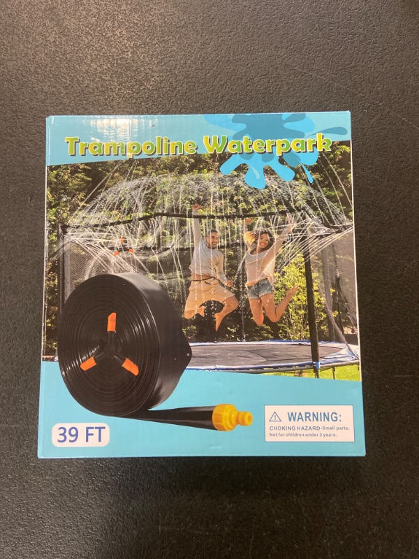 Photo 2 of Trampoline Sprinkler for Kids - Outdoor Trampoline Water Sprinkler for Kids and Adults, Trampoline Accessories, 39ft Long for Water Play, Games, and Summer Fun in Yards