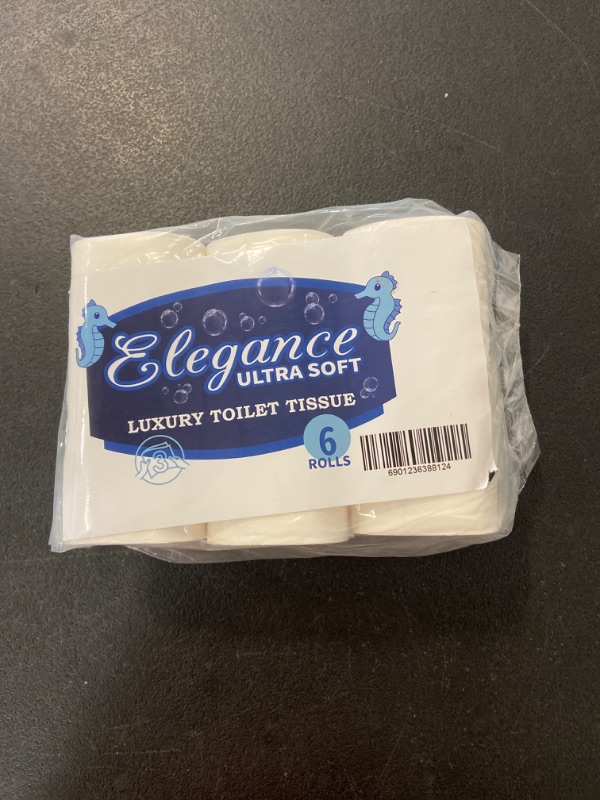 Photo 2 of Elegance Ultra Soft Luxury Toilet Tissue (by Gorgenius) 6 Rolls Each