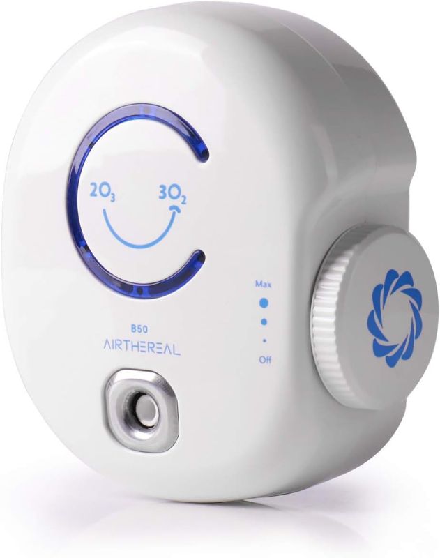 Photo 1 of Airthereal B50 Mini Ozone Generator Air Purifier- Removes Odors and Sterilizes Air in Small Spaces Up To 320 Sq Ft - Plug in Mini Air Ionizer, Adjustable Ozone Output of 10-50 mg/h