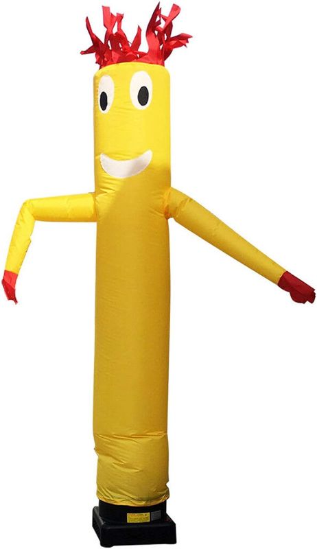 Photo 1 of (Blower Not Included) Inflatable Advertising Tube Man Wind Sky Wavy Dancer Advertising Air Puppet Flying Dolls Waving for Outdoor Business Store-US Stock (10Ft/3m-Yellow)