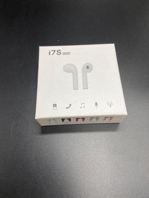 Photo 2 of Black i7S TWS Wireless Bluetooth Earbuds, True Wireless headset, Noise Cancelling Bluetooth Earbuds iPhone and Android compatible - New in box