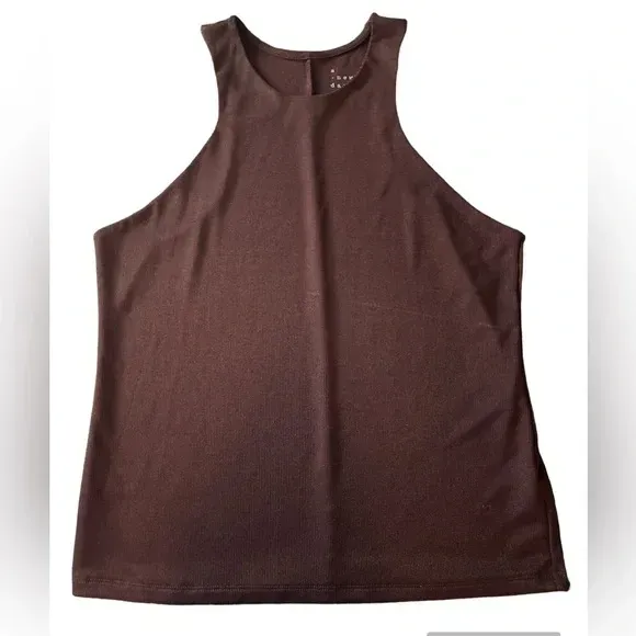 Photo 1 of Size S - A NEW DAY BROWN RIBBED TANK SIZE LARGE ON TREND NWOT